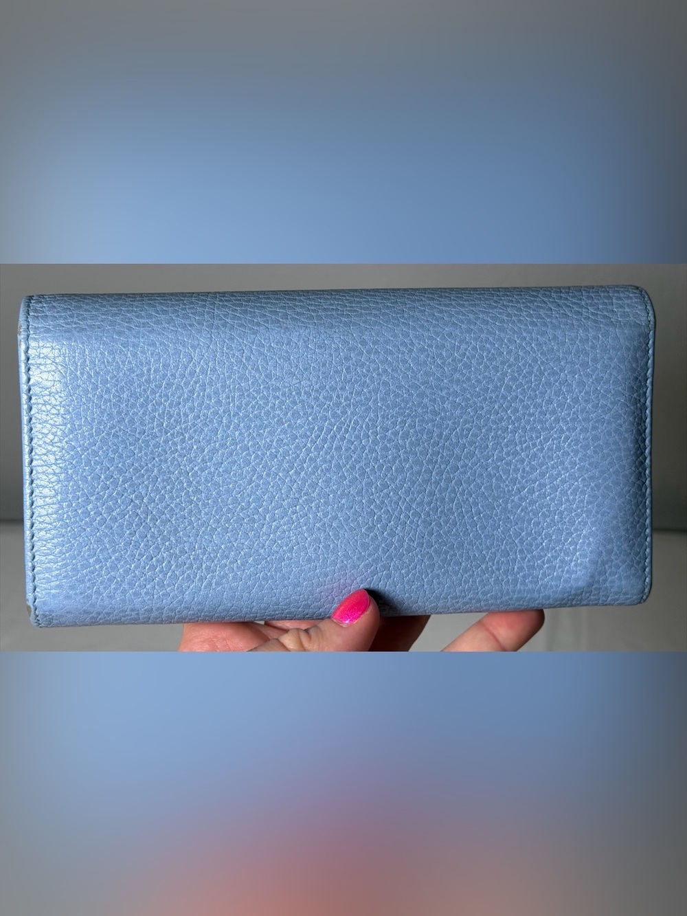Gucci continental blue wallet with box - Picture 3 of 16